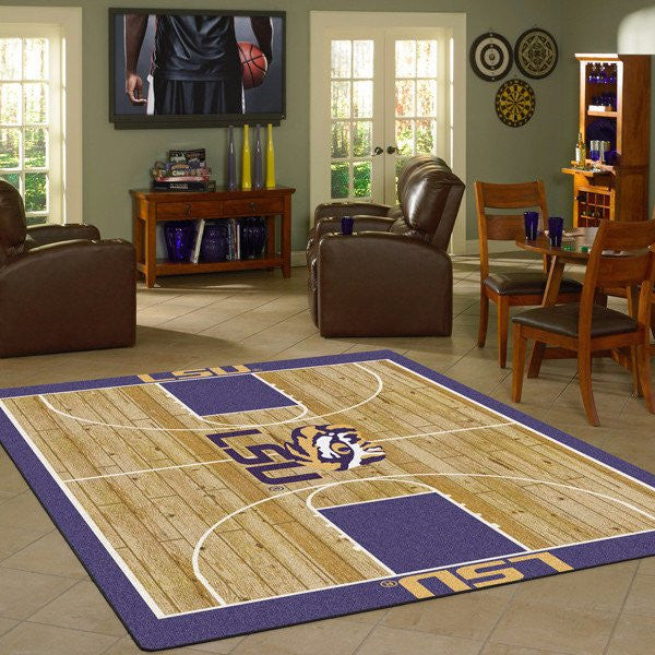NCAA college basketball home court rugs