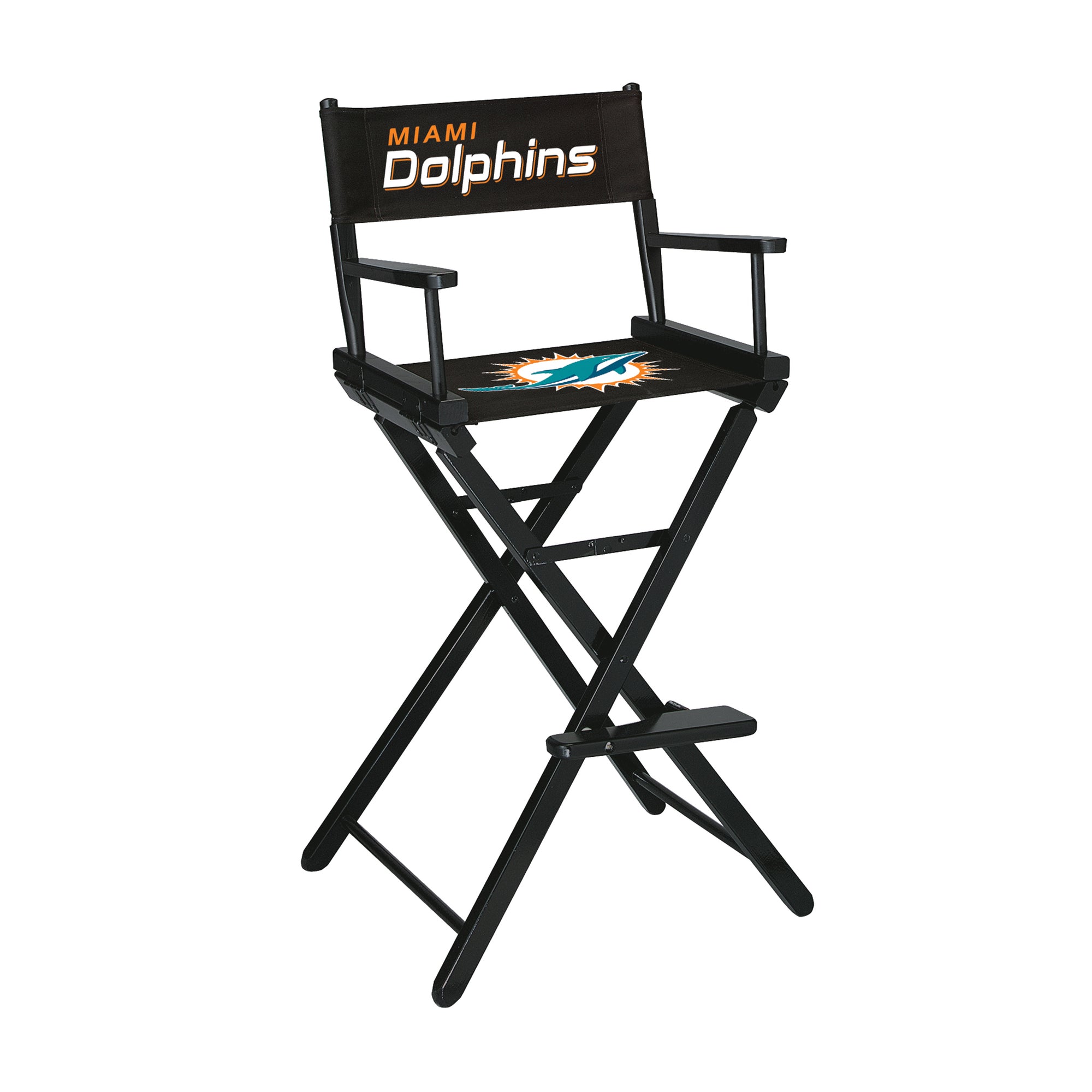 Miami Dolphins Bar Height Directors Chair