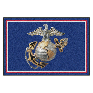 U.S. Marines Official Logo Ultra Plush Area Rug  NFL Area Rug - Fan Rugs
