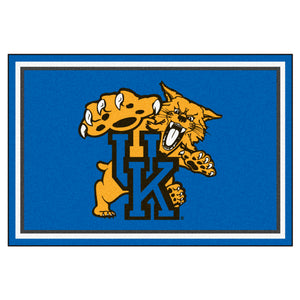 University of Kentucky Mascot Plush Rug  College Area Rug - Fan Rugs