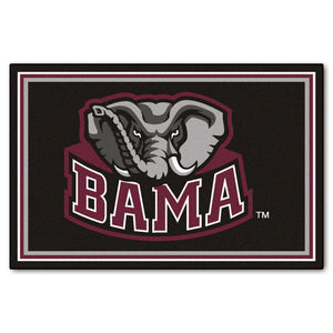 University of Alabama Mascot Plush Rug  College Area Rug - Fan Rugs