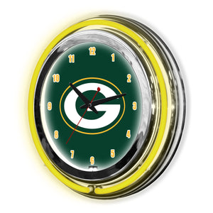 Green Bay Packers 14in Neon Clock