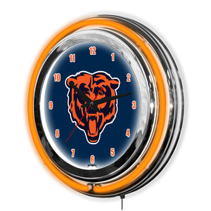 Chicago Bears 14in Neon Clock