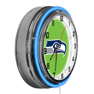 Seattle Seahawks 18in Neon Clock