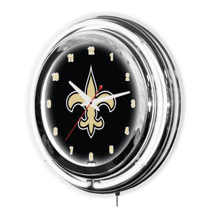 New Orleans Saints 18in Neon Clock