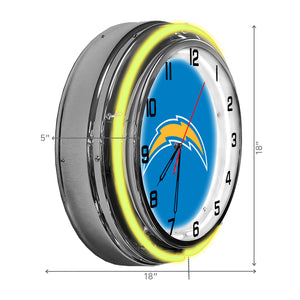 Los Angeles Chargers 18in Neon Clock