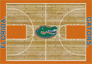 Florida University Gators Basketball Court Rug  College Area Rug - Fan Rugs