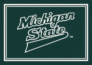 Michigan State University Team Spirit Rug  College Area Rug - Fan Rugs