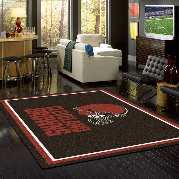 Cleveland Browns Football Area Rug Anti-Skid Floor Mat Flannel Carpet Home  Decor