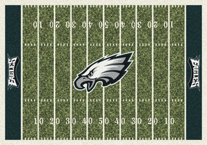 Philadelphia Eagles NFL Football Field Rug  NFL Area Rug - Fan Rugs