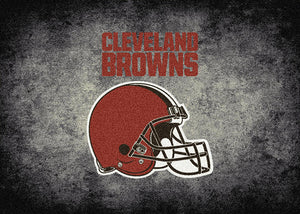 Cleveland Browns NFL Team Distressed Rug  NFL Area Rug - Fan Rugs