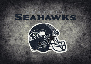 Seattle Seahawks NFL Team Distressed Rug  NFL Area Rug - Fan Rugs