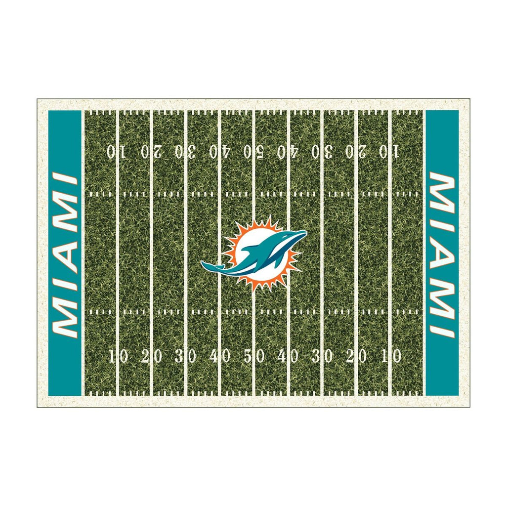Miami Dolphins NFL Football Field Rug