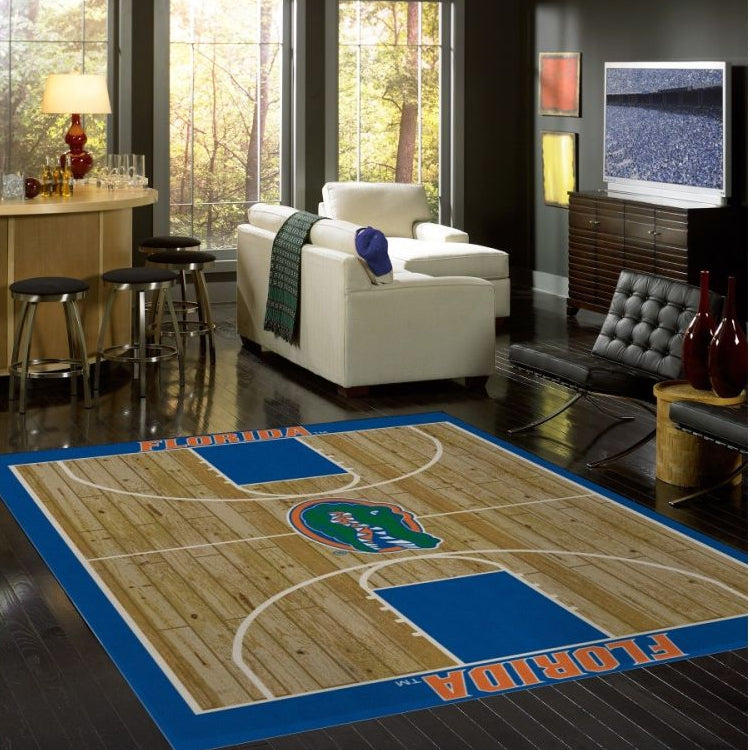 Florida University Gators Basketball Court Rug