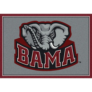 Alabama University Team Spirit Rug  College Area Rug - Fan Rugs