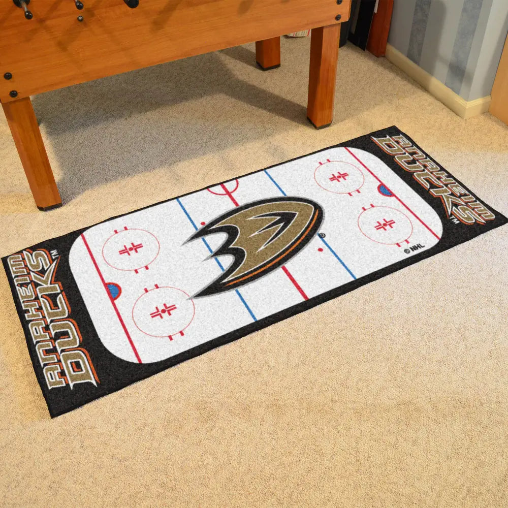 Anaheim Ducks Rink Runner - 30’’x72’’ - NHL Rink Runner