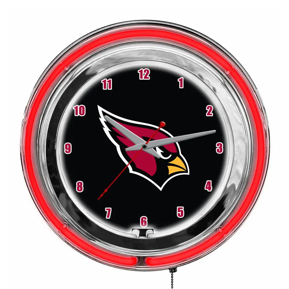 Arizona Cardinals 14in Neon Clock - neon clock