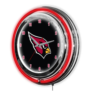 Arizona Cardinals 14in Neon Clock - neon clock