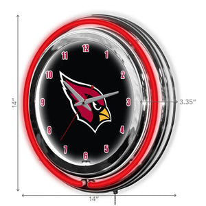 Arizona Cardinals 14in Neon Clock - neon clock