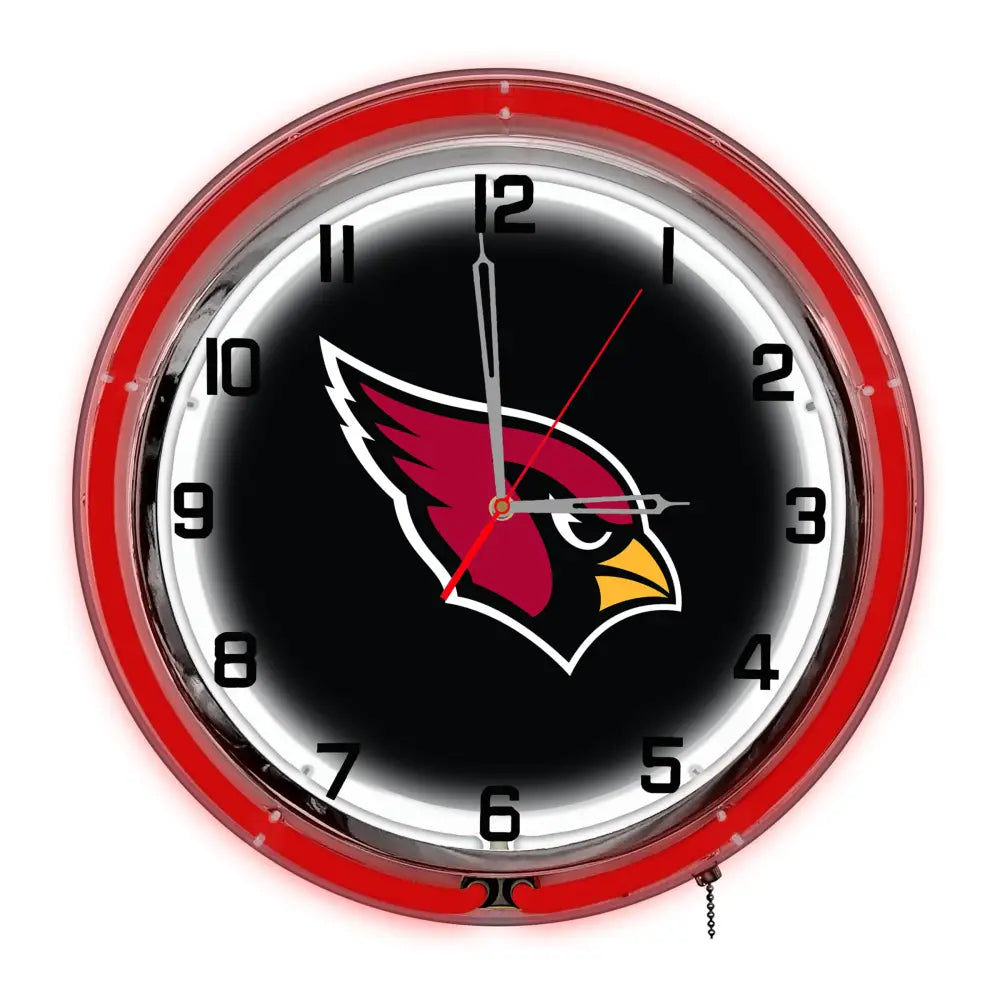 Arizona Cardinals 18in Neon Clock - neon clock