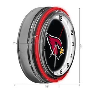 Arizona Cardinals 18in Neon Clock - neon clock