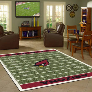 Arizona Cardinals NFL Football Field Rug  NFL Area Rug - Fan Rugs