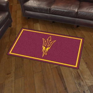 ASU - Arizona State University Plush Rug  College Area Rug - Fan Rugs