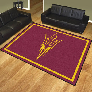 ASU - Arizona State University Plush Rug  College Area Rug - Fan Rugs