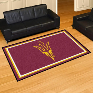 ASU - Arizona State University Plush Rug  College Area Rug - Fan Rugs