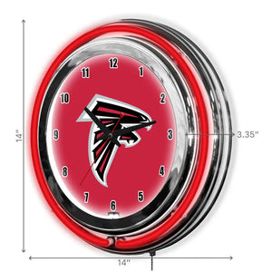 Atlanta Falcons 14in Neon Clock - neon clock