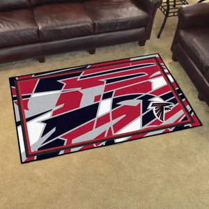 Atlanta Falcons X-Fit 4x6 Plush Rug  NFL Area Rug - Fan Rugs