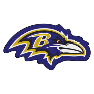 Baltimore Ravens Mascot Mat - 36’’ x 19.1’’ - NFL Mascot Mat