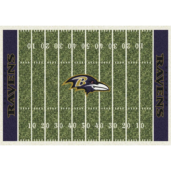 Baltimore Ravens NFL Football Field Rug - Fan Rugs