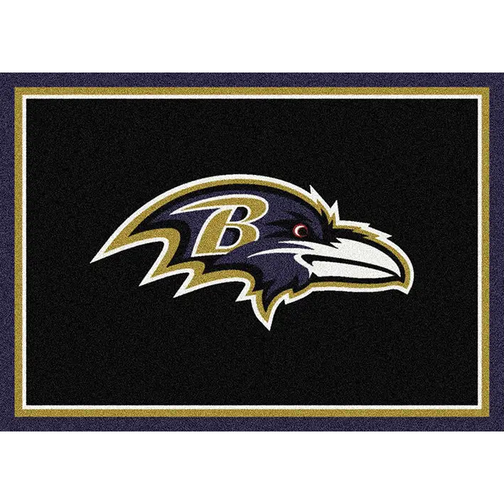 Baltimore Ravens NFL Team Spirit Rug  NFL Area Rug - Fan Rugs