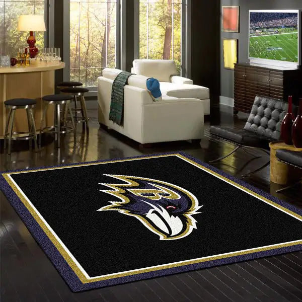 Baltimore Ravens NFL Team Spirit Rug  NFL Area Rug - Fan Rugs