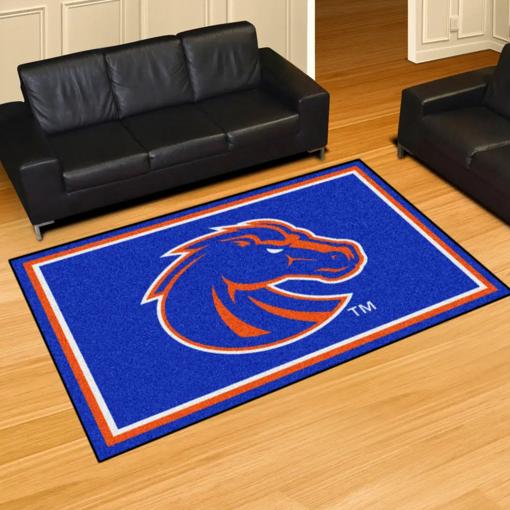 Boise State University Plush Rug  College Area Rug - Fan Rugs