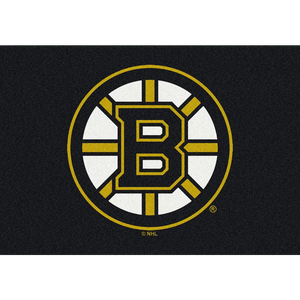 Boston Bruins NHL Team Spirit Rug  NHL Area Rug - Fan Rugs