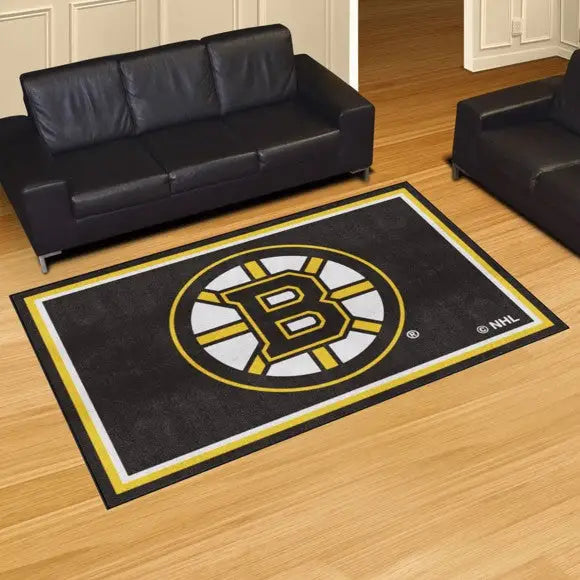 Boston Bruins Plush Rug - NHL Area Rug