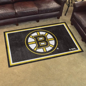 Boston Bruins Plush Rug - NHL Area Rug