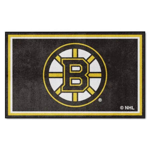 Boston Bruins Plush Rug - NHL Area Rug