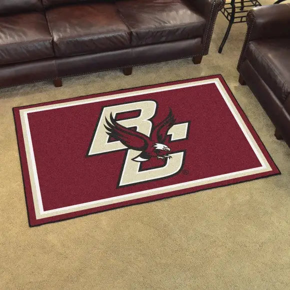 Boston College Plush Rug  College Area Rug - Fan Rugs