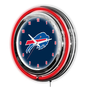 Buffalo Bills 14in Neon Clock - neon clock