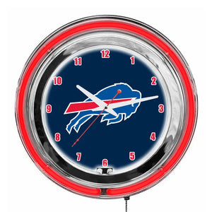 Buffalo Bills 14in Neon Clock - neon clock