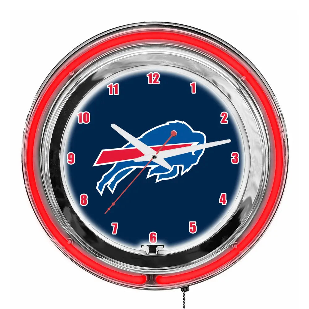 Buffalo Bills 18in Neon Clock - neon clock