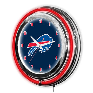 Buffalo Bills 18in Neon Clock - neon clock