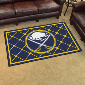 Buffalo Sabres Plush Rug  NHL Area Rug - Fan Rugs