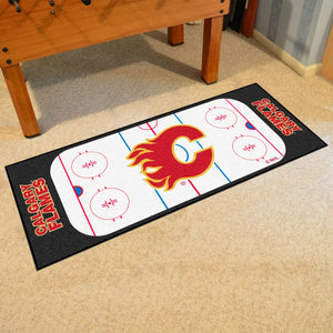 Calgary Flames Rink Runner - 30’’x72’’ - NHL Rink Runner