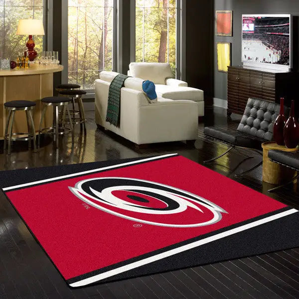 Carolina Hurricanes NHL Team Spirit Rug  NHL Area Rug - Fan Rugs