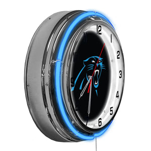 Carolina Panthers 18in Neon Clock - neon clock