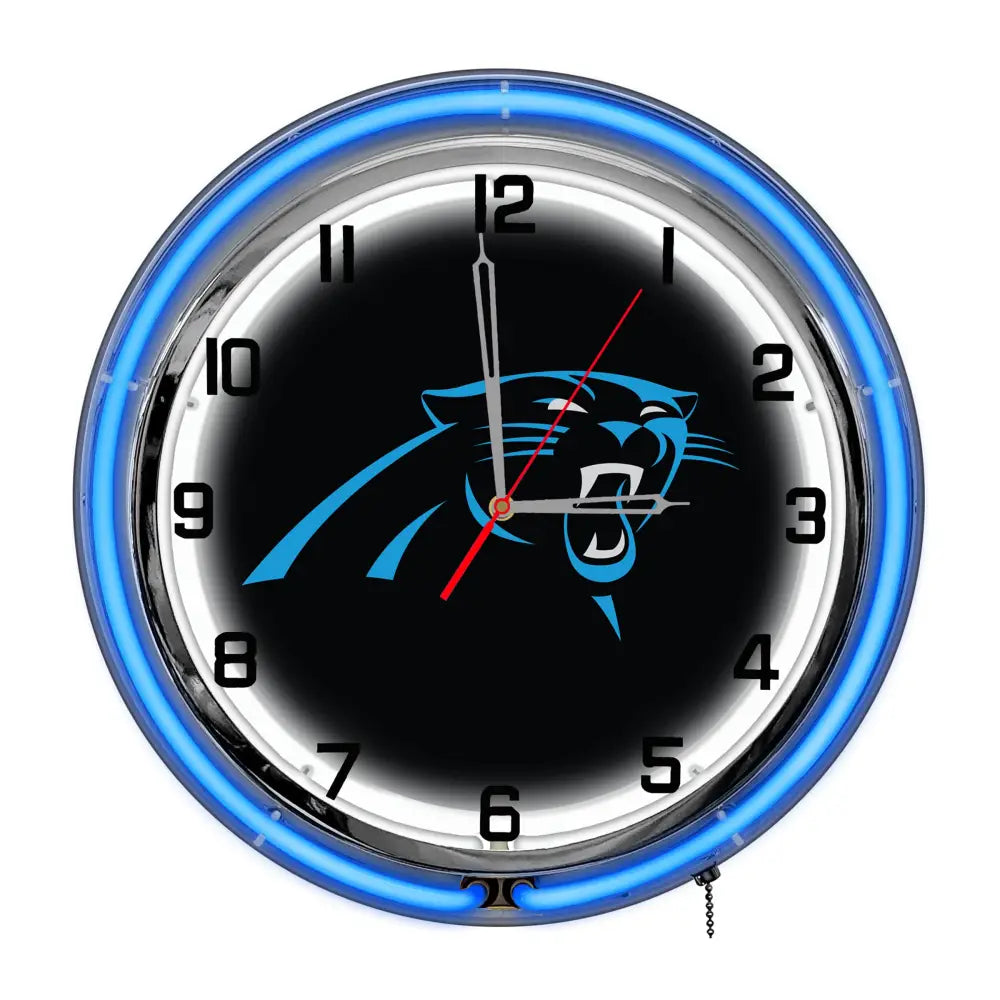 Carolina Panthers 18in Neon Clock - neon clock